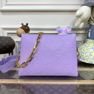 LV M21439 Louis Vuitton Coussin PM Handbag Light Purple