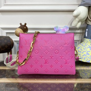 LV M21773 Louis Vuitton Coussin PM Handbag Rose Miami Pink