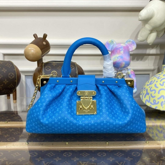 LV M22325 Louis Vuitton Monogram Clutch Blue