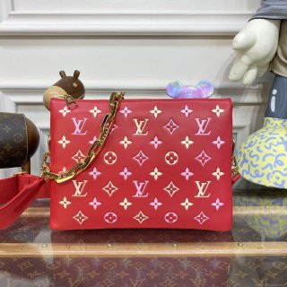 LV M22397 Louis Vuitton Coussin PM Handbag Coquelicot Red