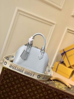 LV M59345 Louis Vuitton Alma BB Bag Blue