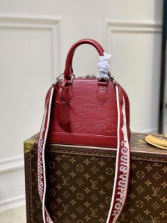 LV M59345 Louis Vuitton Alma BB Bag Red