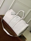 LV M30885 Louis Vuitton Keepall Bandoulière 50 Bag Optic White