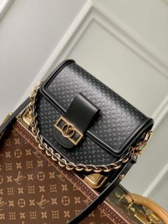 LV M22276 Louis Vuitton Dauphine MM Bag Black