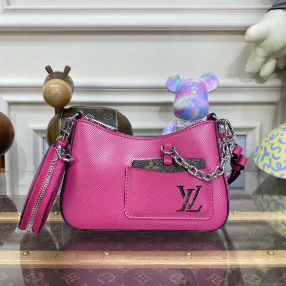 LV M21091 Louis Vuitton Marellini Bag Epi Leather Rose Miami Pink