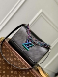 LV M22028 Louis Vuitton Twist MM Bag Epi Leather Black