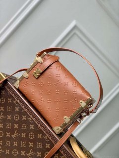 LV M21741 Louis Vuitton Side Trunk PM Bag Tan Brown