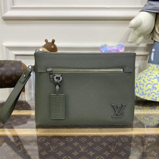 LV M69837 Louis Vuitton Takeoff Pouch Bag ArmyGreen