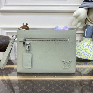 LV M69837 Louis Vuitton Takeoff Pouch Bag Asphalt gray