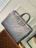 LV M21841 Louis Vuitton Sac Plat Tote Bag Dark Shadow Grey