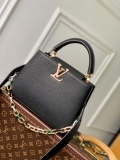 LV M21641 Louis Vuitton Capucines BB Handbag Black