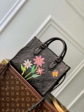 LV M21732 Louis Vuitton LV x YK OnTheGo PM Bag Black