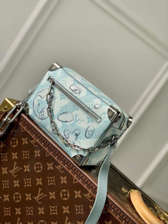 LV M22588 Louis Vuitton Mini Soft Trunk Bag Crystal Blue