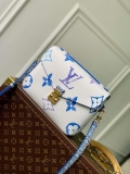 LV M23055 Louis Vuitton Pochette Métis MM Handbag Blue