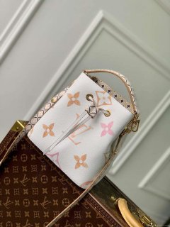 LV M22985 Louis Vuitton Néonoé BB Bucket Bag Beige