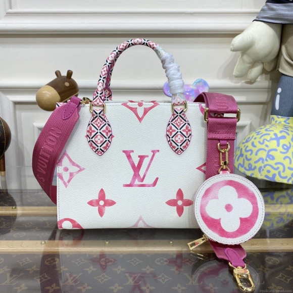 LV M22976 Louis Vuitton OnTheGo PM Handbag Pink