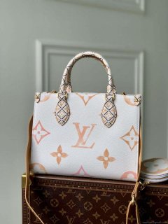 LV M22976 Louis Vuitton OnTheGo PM Handbag Beige