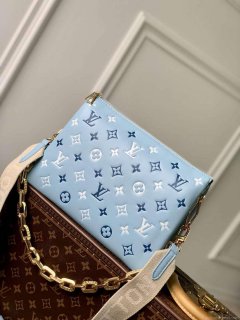 LV M22953 Louis Vuitton Coussin PM Tricolor Bag Blue