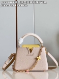 LV M22514 Louis Vuitton Capucines Mini Jaune Plume Yellow