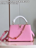 LV M22375 Louis Vuitton Capucines BB Bag Rose Chamallow Pink