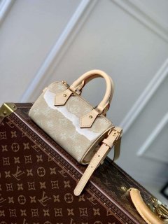 LV M82242 Louis Vuitton Nano Speedy Bag Beige