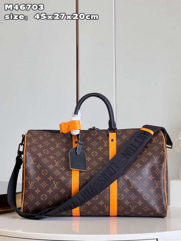 LV M46703 Louis Vuitton Keepall Bandoulière 45 Bag Radiant Sun