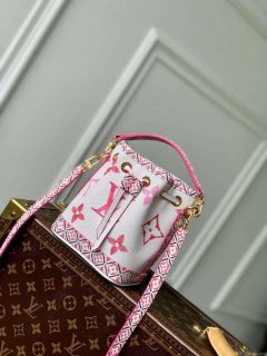 LV M82386 Louis Vuitton Nano Noé Bucket Bag Pink