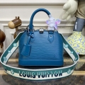 LV M20609 Louis Vuitton Alma BB Epi Handbag Turquoise Green