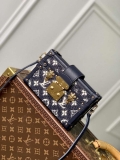 LV M22882 Louis Vuitton Petite Malle Handbag Blue