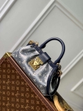 LV M46544 Louis Vuitton Monogram Clutch Bag Blue