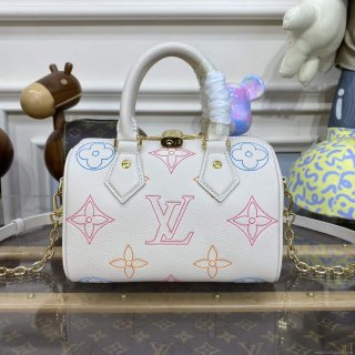 LV M46667 Louis Vuitton Speedy Bandoulière 20 Handbag Beige