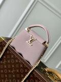 LV M22122 Louis Vuitton Capucines Mini Handbag Wisteria