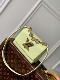 LV M22768 Louis Vuitton Twist PM Handbag Vert Noto Green