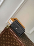 LV M81287 Louis Vuitton Card Holder Recto Verso Black