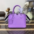 LV M22642 Louis Vuitton Alma BB Epi Handbag Lilas Provence Lilac