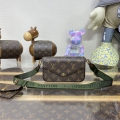 LV M80091 Louis Vuitton Félicie Strap & Go Bag Khaki Green