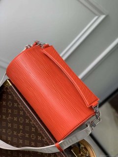 LV M23092 Louis Vuitton Soft Polochon Cross-body Bag Red