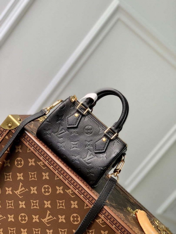 LV M82450 Louis Vuitton Nano Speedy Bag Black