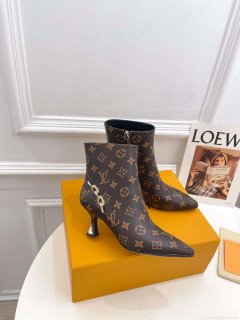 LV 1ACAKQ Louis Vuitton Women’s Shoes Sparkle Ankle Boots L75203