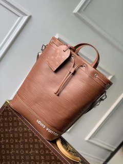 LV M23117 Louis Vuitton Maxi Noé Sling Bag Cognac