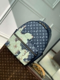 LV M46553 Louis Vuitton Discovery Backpack Bag Blue