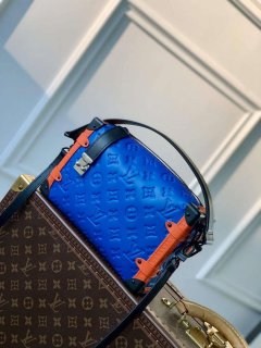 LV M21709 Louis Vuitton Side Trunk PM Bag Blue