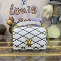 LV M22890 Louis Vuitton GO-14 MM Bag White/Black