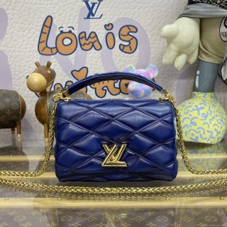 LV M23682 Louis Vuitton GO-14 MM Bag Navy Blue