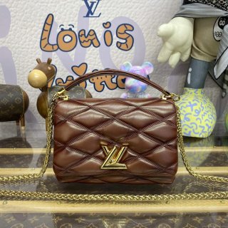 LV M23601 Louis Vuitton GO-14 MM Bag Smoked Tan