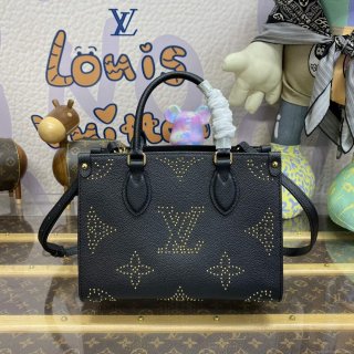 LV M46733 Louis Vuitton OnTheGo PM Handbag Black