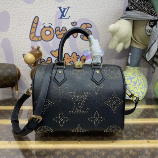 LV M46736 Louis Vuitton Speedy Bandoulière 25 Handbag Black