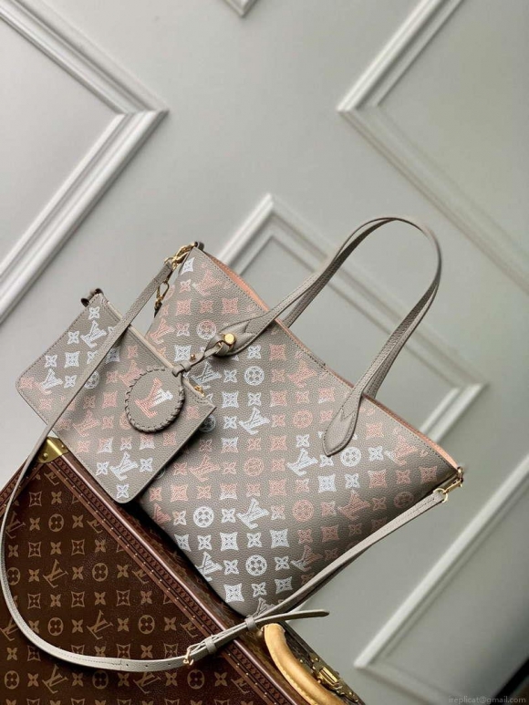 LV M23387 Louis Vuitton Blossom MM Tote Bag Gray