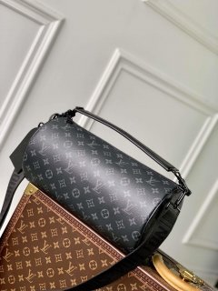 Louis Vuitton LV M46796 Soft Polochon MM Monogram Eclipse