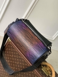 LV M23093 Louis Vuitton Soft Polochon Epi XL Leather Bag Gradient Electric Sun Multicolor